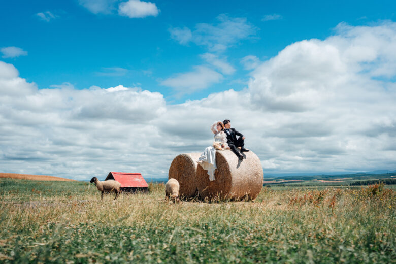 美瑛のファームズ千代田で撮るウェディングフォト&オープニングムービー