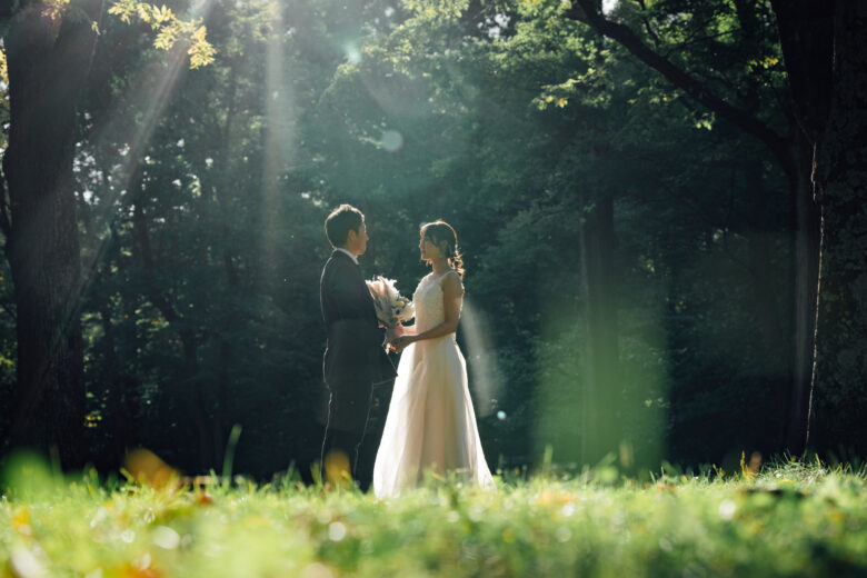 富良野の鳥沼公園でウェディングフォト&オープニングムービー