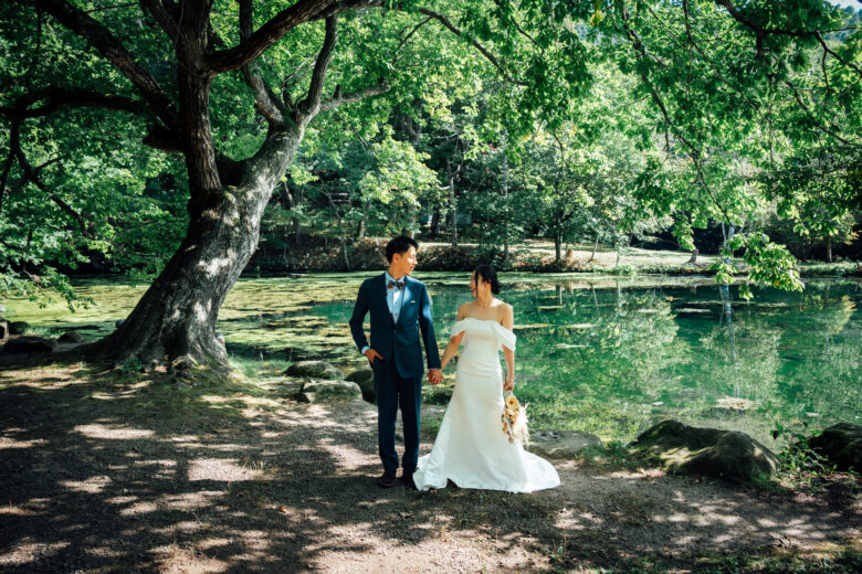 富良野の鳥沼公園でウェディングフォト&オープニングムービー