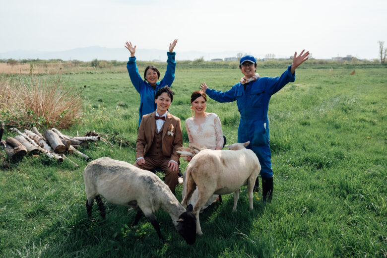 あおいまきばでウェディングフォト前撮り