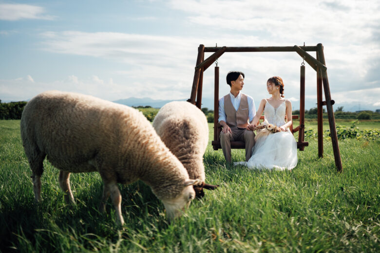 あおいまきばでウェディングフォト前撮り