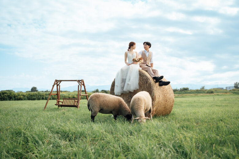 あおいまきばでウェディングフォト前撮り
