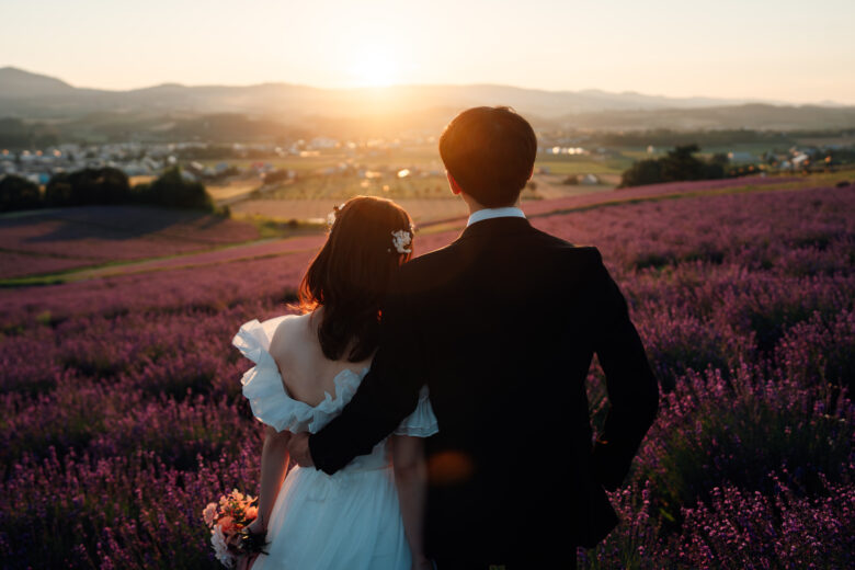 夕暮れラベンダーウェディング