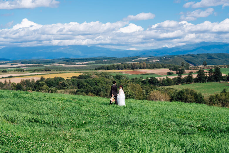 美瑛のファームズ千代田で撮るウェディングフォト&オープニングムービー