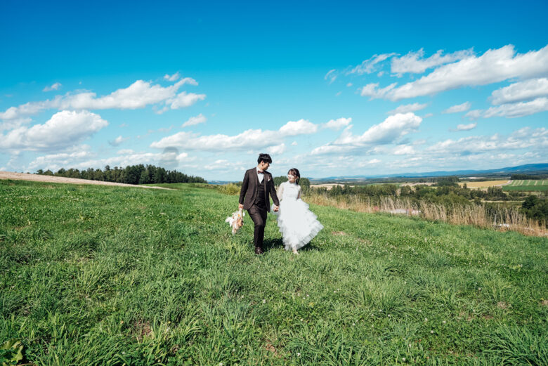 美瑛のファームズ千代田で撮るウェディングフォト&オープニングムービー