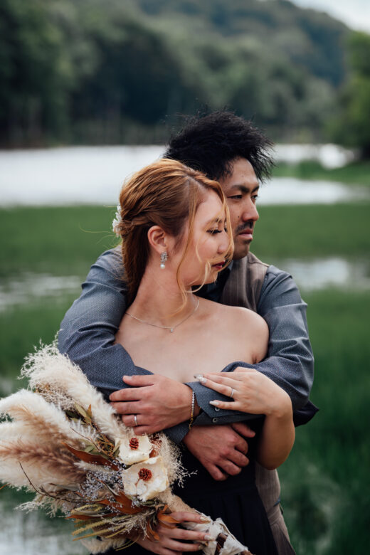 積丹・神居岬でのウェディングフォト