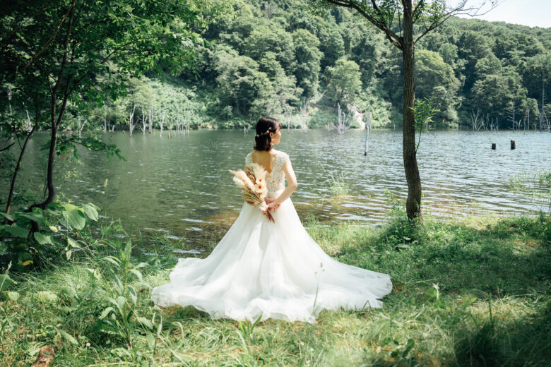 積丹・神居岬でのウェディングフォト