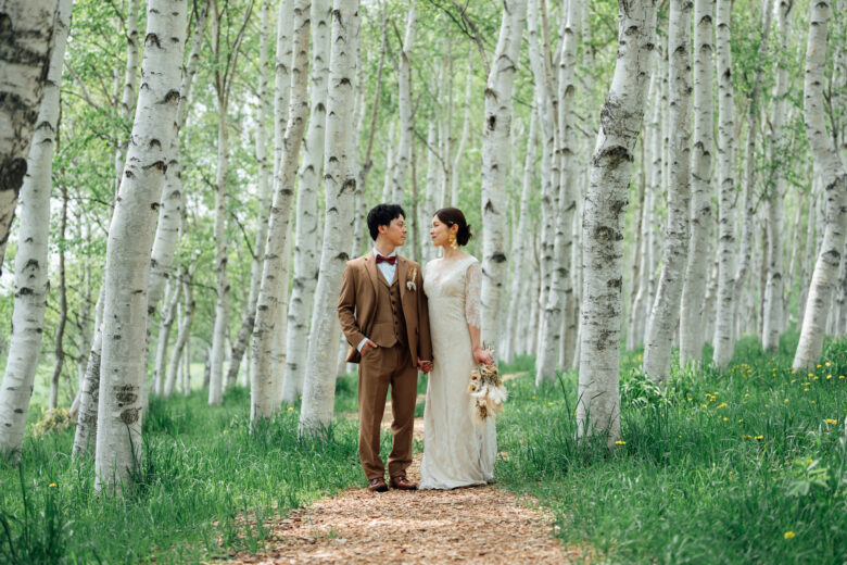 札幌のウェディング前撮りで大人気のモエレ沼公園