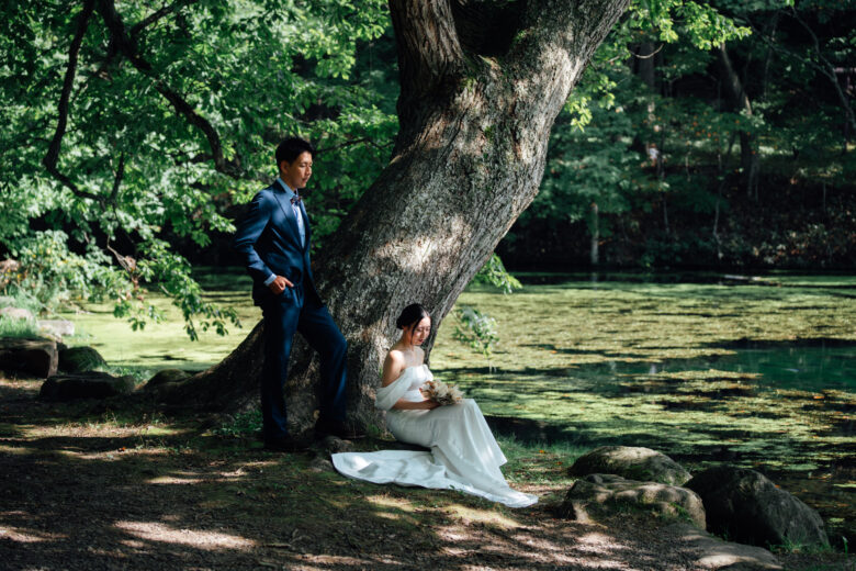 幻想的なウェディングフォトを撮影できる鳥沼公園