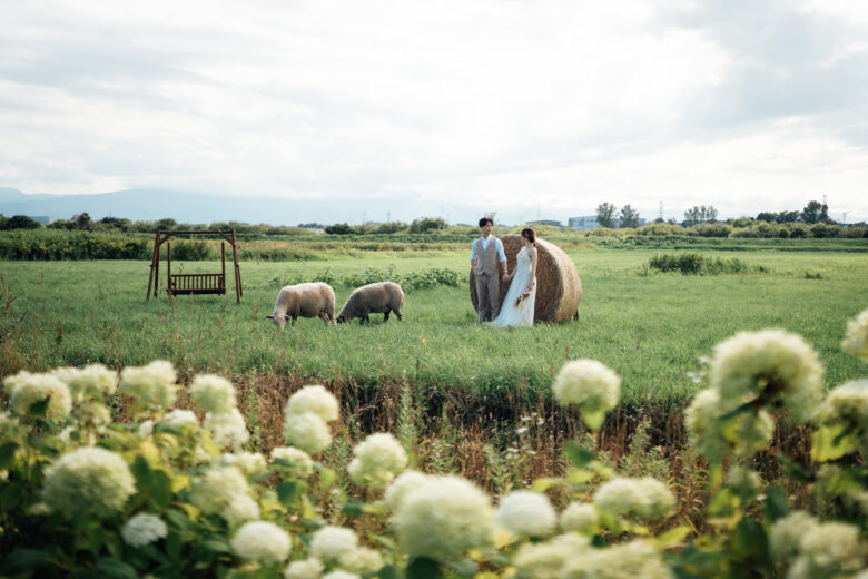 あおいまきばでウェディングフォト前撮り