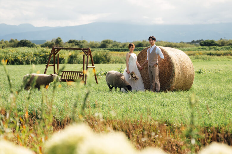 あおいまきばでウェディングフォト前撮り