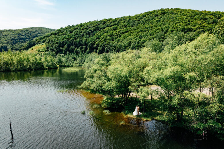 積丹・神居岬でのウェディングフォト