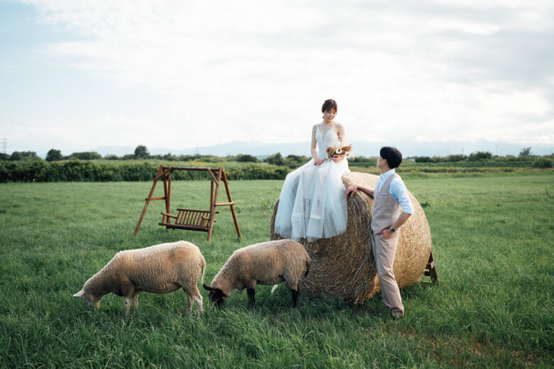 あおいまきばでウェディングフォト前撮り