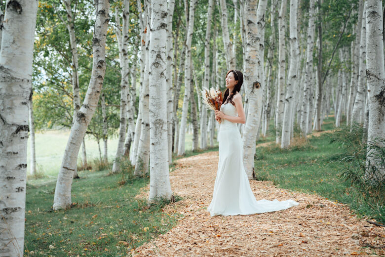 札幌のウェディング前撮りで大人気のモエレ沼公園