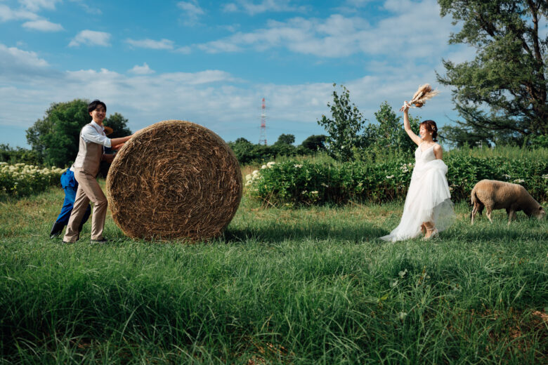 あおいまきばでウェディングフォト前撮り