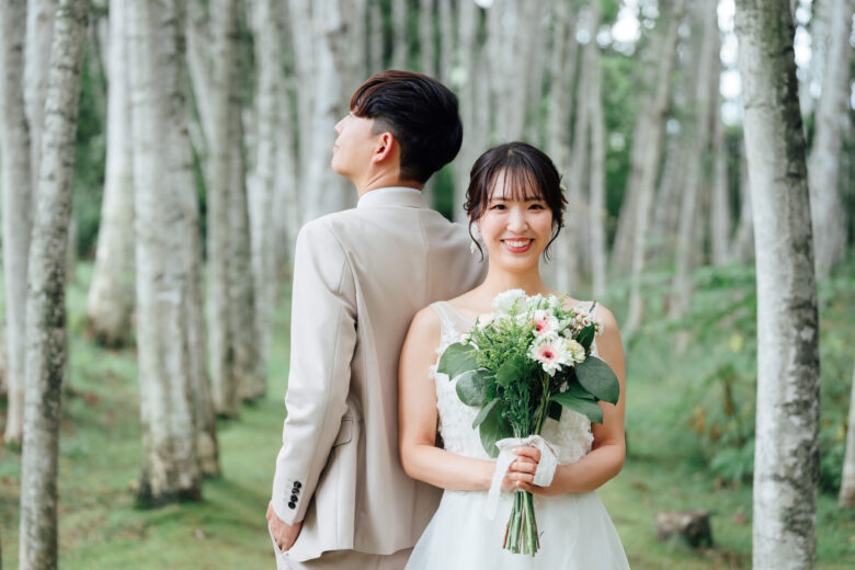 笑顔がすてきな花嫁さん
